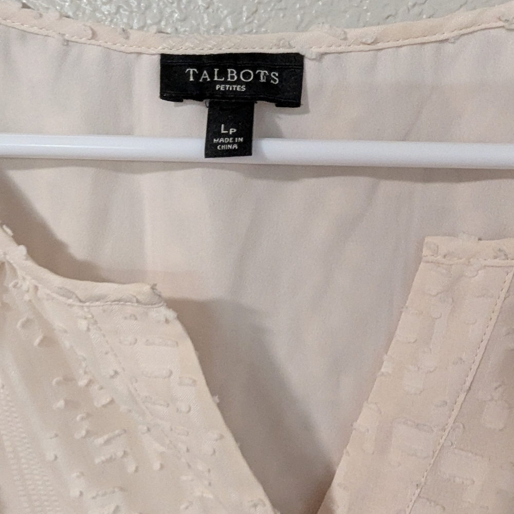 Talbot, Cream Pattern Blouse,Size L - Picture 4 of 4